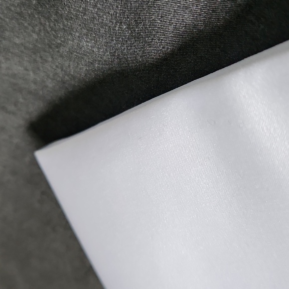 Solid White Pocket Square - Picture 2 of 3